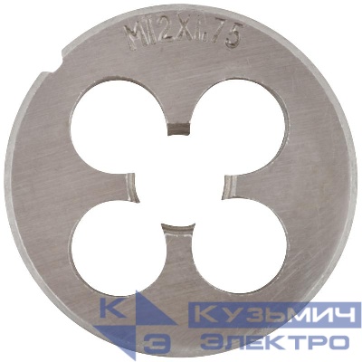 Плашка метрическая легированная сталь М12х1.75мм FIT 70830