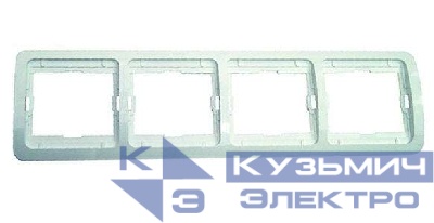 Рамка 4-м Mimoza горизонт. крем Makel 32039