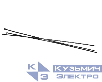 Стяжка нейлоновая 370*3,6 / 100 шт / светостойкая (черная), NETKO Optima "SZ"