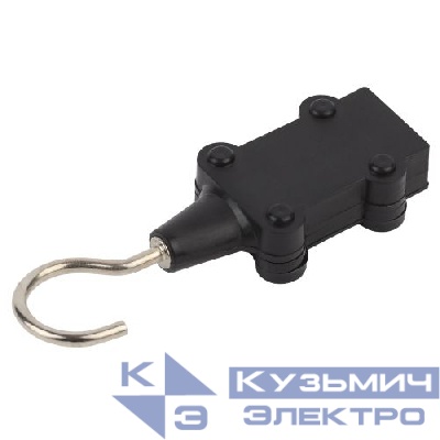 Заглушка ERABL-ZK для Белт-лайт с крюком (на 2 жил.) черн. Эра Б0049182