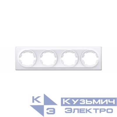 Рамка 4-м Florence бел. 1E52401300 OneKeyElectro 2172785