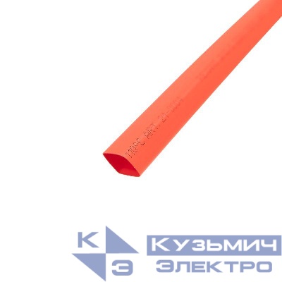 Трубка термоусадочная ТУТ нг 10.0/5.0 красн. 1м REXANT 21-0004