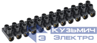 Колодка клеммная ЗВИ-3 н/г 1.0-2.5кв.мм 12 пар черн. IEK UZV5-003-04