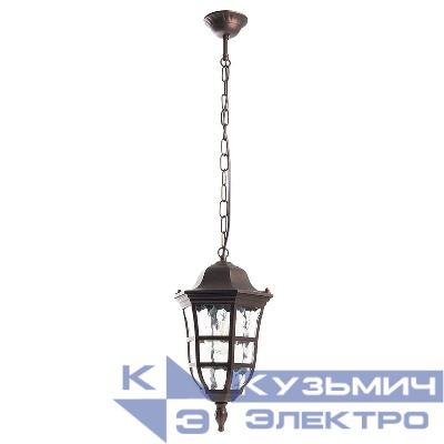 Светильник PL695 60Вт IP44 230В садово-парковый на цепочке 500мм коричн. FERON 11697