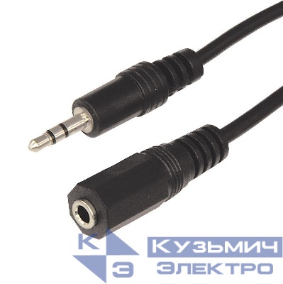 Шнур 3.5мм гнездо стерео-3.5мм штекер стерео 1.5м Rexant 17-4003