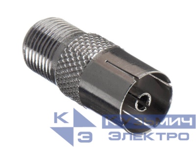 Переходник гнездо F - гнездо ТВ (цинк) (P108-59), NETKO Optima