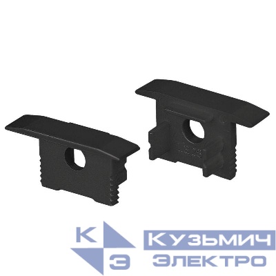 Заглушка SL-SLIM-H13M-F25 BLACK с отверстием пластик Arlight 037515