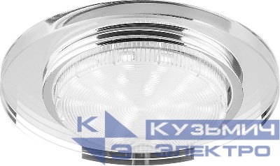 Светильник DL4060-2 15Вт GX53 230В потолочн. без лампы прозр. FERON 20157