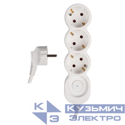 Удлинитель EX-03GS-500 (3х5) заземл. выкл. JazzWay 5065185