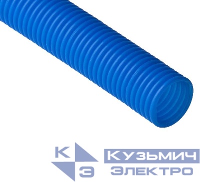 Труба гофрированная ПНД d50мм для МПТ син. (уп.15м) Ruvinil 25000С