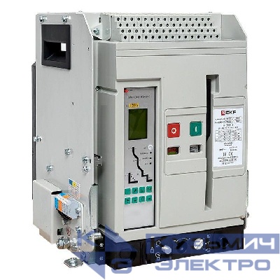 Выключатель автоматический 3п 1600/800А 65кА ВА-450 выкат. v2 EKF mccb450-1600-800v-v2