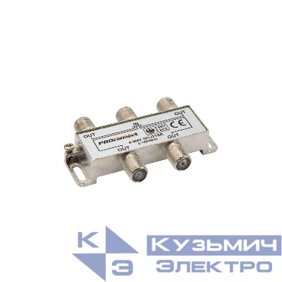 Делитель ТВ "краб" х4 под F разъем 5-1000 МГц PROCONNECT 05-6023