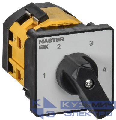 Переключатель кулачковый 10А (сх. 83) стандартная рукоятка IEK MI-CS10-010-083