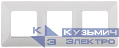 Рамка 3-м 14-5003-01 Elegance бел. ЭРА Б0034393