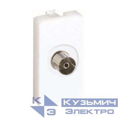 Плата с разъемом TV "мама" пайка 22.5х45мм алюм. Simon Connect K102B-8