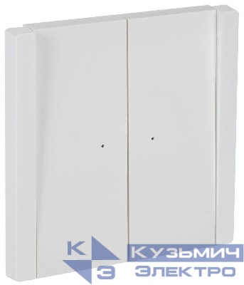 Выключатель проходной 2-кл. СП FORTE&PIANO 10А FP208 с индикацией бел. IEK FP-V22-1-10-1-K01