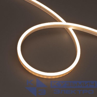 Лента светодиодная WAVE-SIDE-PU-A120-06x12mm 24В Warm 3500К 8Вт/м IP68 wire x2 вывод боков. герметичная (уп.5м) Arlight 050418