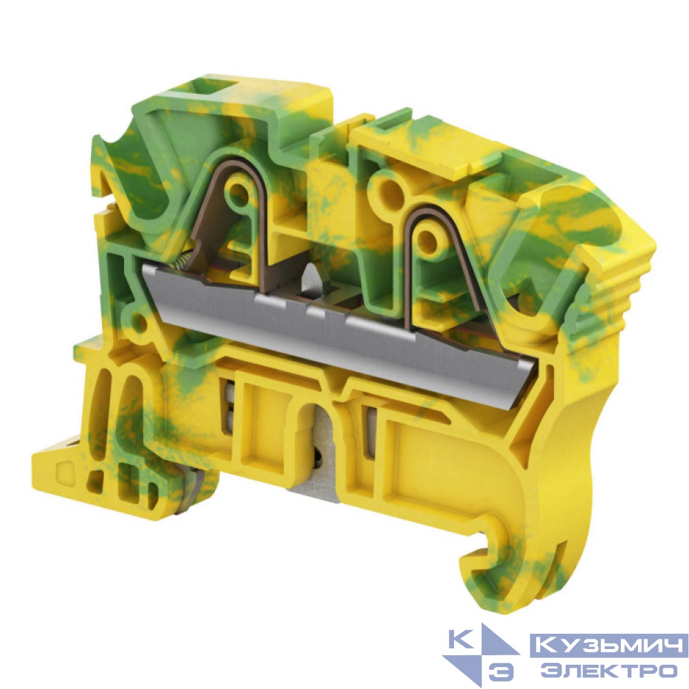 Клемма втычная ZK6-PE - Земля - желто-зеленая - 6 мм, 2 зажима\ 1SNK708150R0000