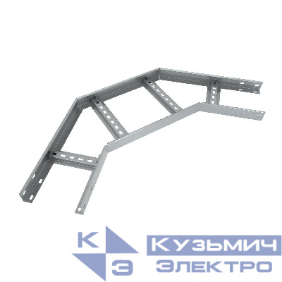 Угол для лотка горизонтальный лестн. 90град. 200х50 сталь 1.2мм "Быстрый монтаж" LGLS90-50-200-1.2 КМ LO6913