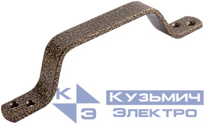 Ручка скоба плоская 85мм антик бронза 66793