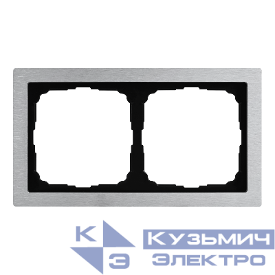 Рамка 2-м ArtGallery Pure метал. алюм. SE GAL312102