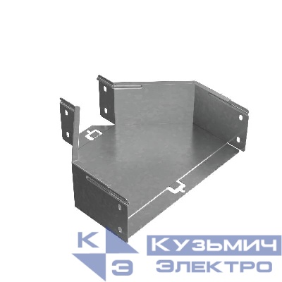 Переходник для лотка центральный 100х100-300 сталь 1мм "ПЛЮС" PDplus100-100-300-C КМ PL0808