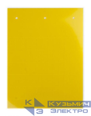 Табличка полужесткая клейкое основание ПВХ-0.5 желт. (уп.330шт) DKC TAS359AY