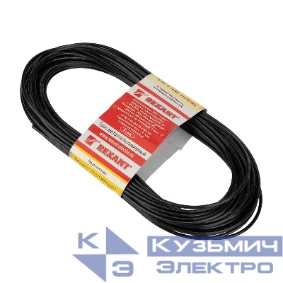 Трос стальной в ПВХ изоляции d2.5мм 20м черн. Rexant 09-5125-3