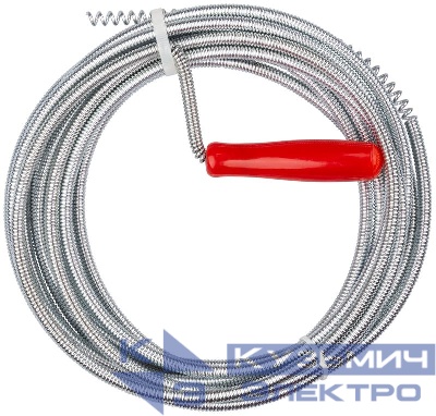 Трос сантехнический для чистки труб 5мх6.0мм FIT 74356