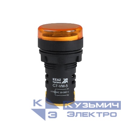 Индикатор напряжения OptiSignal Compact D22 С7-VM-5 желт. 20-500В AC AD22VM КЭАЗ 362190