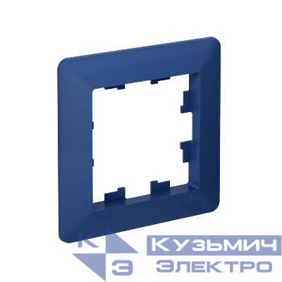 Рамка 1-м AtlasDesign Air аквамарин/дым. черн. SE ATN221101