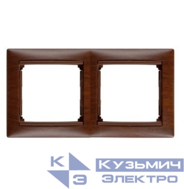 Рамка 2-м Valena горизонт. тонир. дерево (блист.) IEK 694363