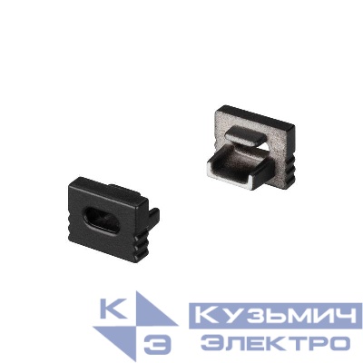 Заглушка SL-MINI-8-H6 BLACK с отверстием пластик. компл из 2шт Arlight 030527