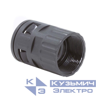 Муфта с внутренней резьбой DN 23мм М25х1.5 полиамид черн. DKC PAI23M25N