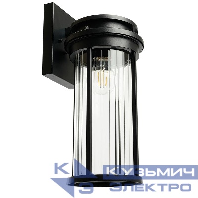 Светильник PL781 40Вт E27 220-240В садово-парковый на стену вниз черн. FERON 51838