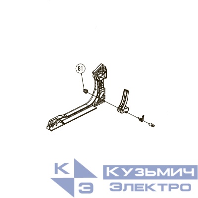 Запчасть №81 для Hybest GSR40A. Предохранительная гайка