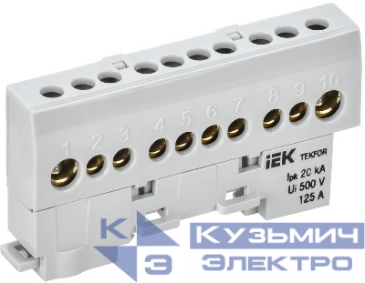 Шина L "фаза" изол. на универс. держ. 8х12-10-Ср TEKFOR IEK TF-NN20-10-KL-K03