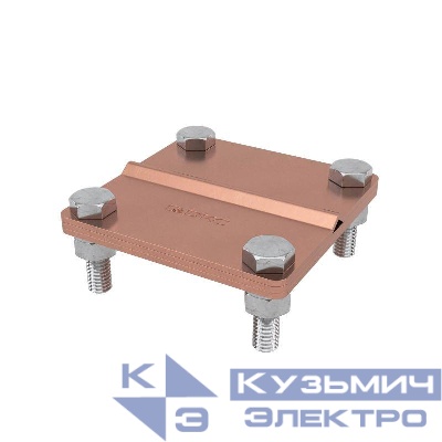 Соединитель пруток-полоса с раздел. пластиной 57х80мм медь DKC NG3101CU