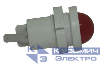 Лампа светодиодная СКЛ-12Б-К-2-220 220В 50Гц/пост. диаметр посадочного отверстия 22мм УХЛ2.1 красн. Реле и Автоматика A8021-78106333
