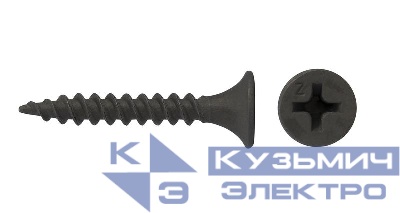 Саморез усиленный гипсокартон-металл 3.5х25 (уп.5кг) Zitar 132410