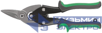 Ножницы по металлу усиленные CrV профи прорезиненные ручки правые 250мм FIT 41572
