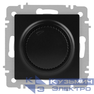 Светорегулятор поворотный СП Accent 6-401-05 600Вт 230В IP20 антрацит Intro Б0063679