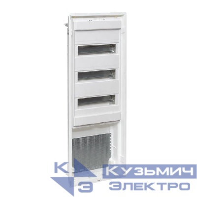 Основание комбинированного щита Nova 3 DIN-рейки + 1 монтаж. плата 5 габарит IP41 PROxima EKF nv-cbase-3+1