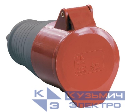 Розетка кабельная 16А 380В 3P+PЕ ССИ-214 IP44 IEK PSR22-016-4