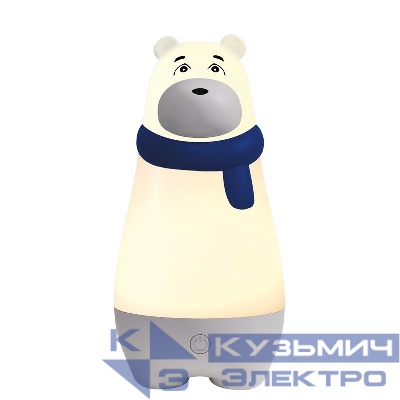 Светильник светодиодный настольный JS7-BEAR-bu МИШКА ночник аккумуляторный диммер IP20 син. JazzWay 5061248