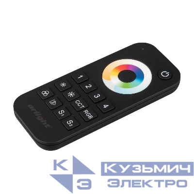 Пульт SMART-R22-MULTI Black (4 зоны 2.4G) (IP20 пластик) Arlight 023473