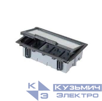 Лючок 4 S-мод. Simon Connect сер. + рамка SF470-1