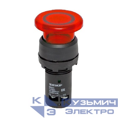Кнопка SW2C-MD гриб красн. EKF sw2c-md-rr