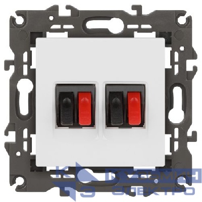 Розетка аудио 2мод. 14-3112-01 Elegance бел. ЭРА Б0034326