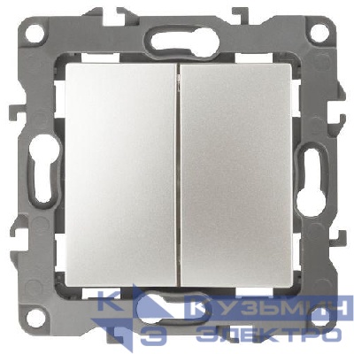 Переключатель 2-кл. СП Эра12 12-1106-15 10А IP20 250В 10AX механизм перламутр Эра Б0019298